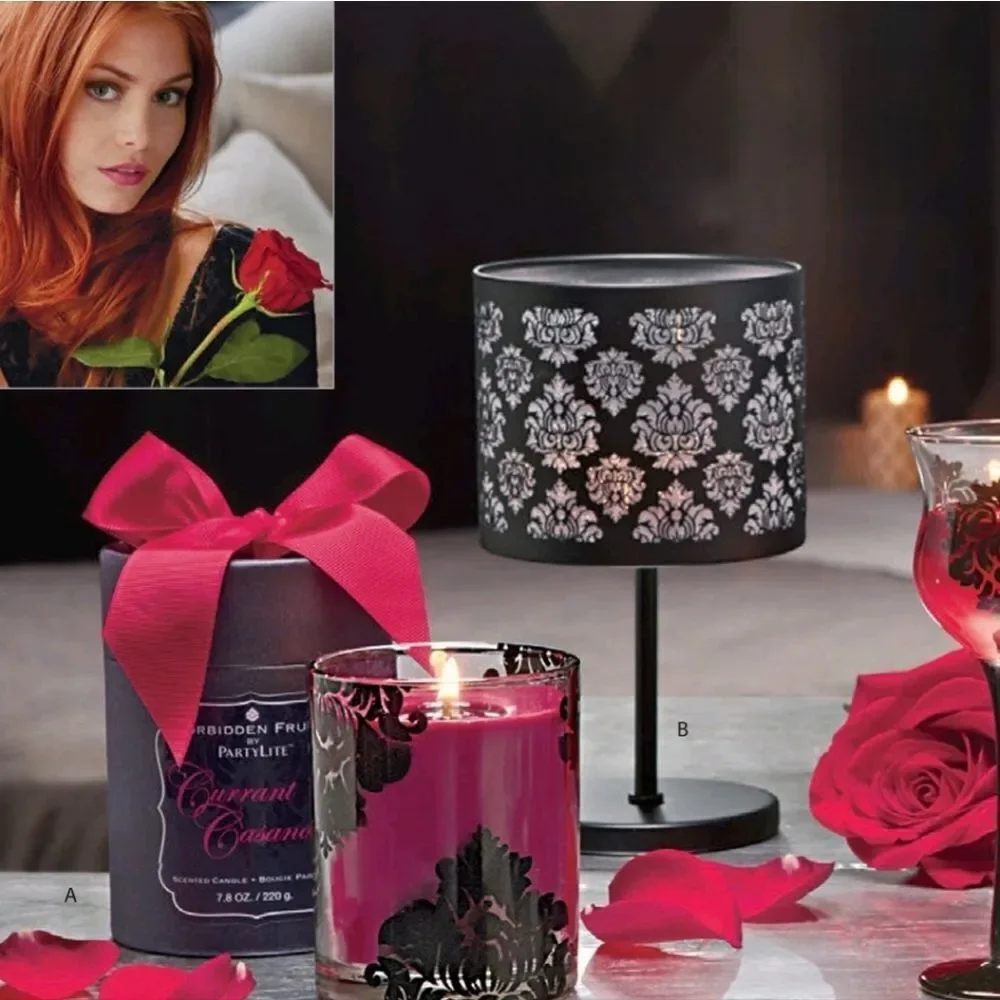 🩵NIB Partylite Black Boudoir Tealight/Votive Candle Lamp - Picture 2 of 16